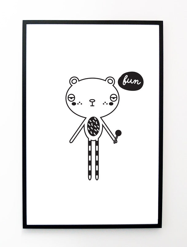 BRUNO BEAR POSTER