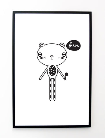 BRUNO BEAR POSTER