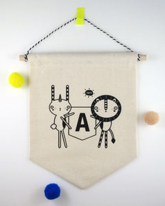 MOOKii BUNNYCORN & LIONEL CUSTOMIZED CREST BANNER