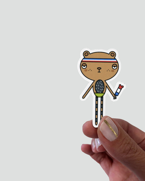 BEACH MOOKii BUNNY & BRUNO BEAR STICKER SET