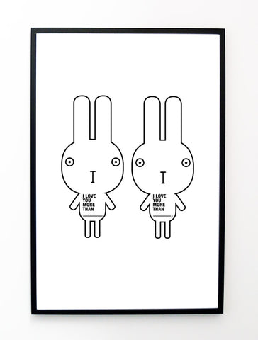 LOVE YOU BUNNY POSTER: DOUBLE
