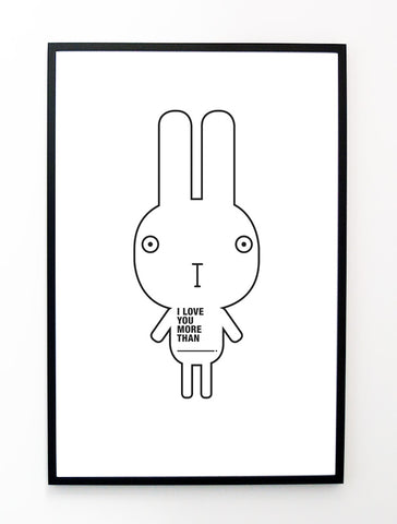 LOVE YOU BUNNY POSTER