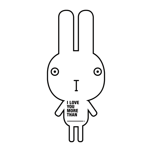 LOVE YOU BUNNY POSTER: DOUBLE